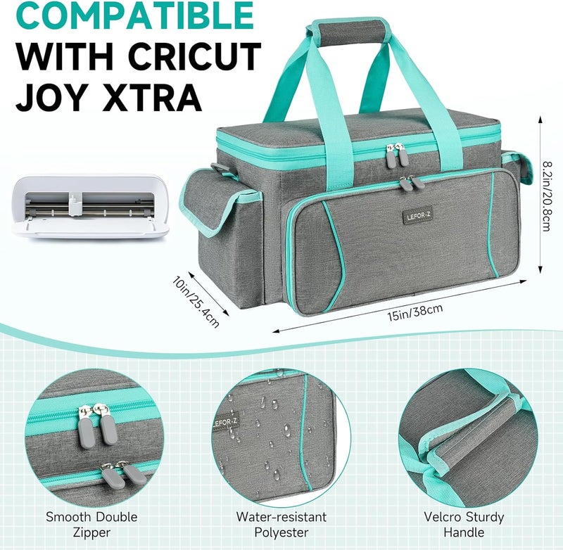 LEFORZ Carrying Case Compatible with Cricut Joy Xtra,Protable Travel Storage Bag with Removable Dividers Fits for Cricut Joy Xtra Accessories and Supplies - Image 2